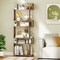 Costway 1/2 PCS Bookcase 6-Tier Bookshelf with Anti-Tipping Kit Freestanding Display Shelf Black/White